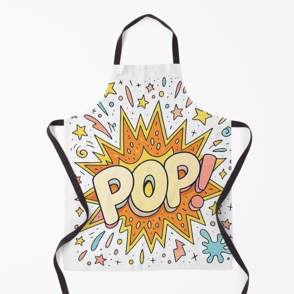 Item preview, Retro Comic Pop Sticker – Colorful Explosion Doodle designed and sold by SoftSproutstu.