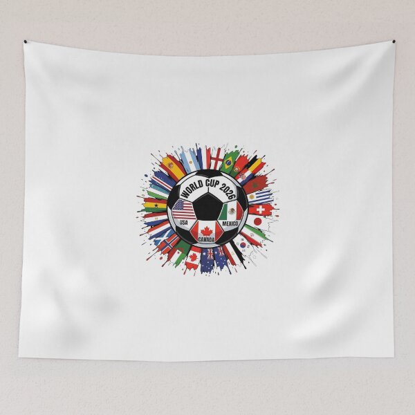 Item preview, World Cup 2026 United United Splash Soccer Art ! FIFA World Cup 2026 USA Canada Mexico Football Flags ! 2026 World Cup Soccer Ball Paint Splatter Global Flags designed and sold by Ulikedigital14.