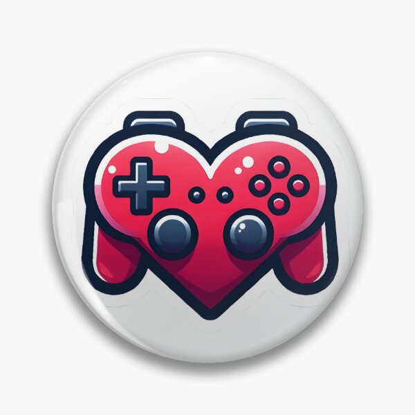 Item preview, Gaming Controller Heart — Gamer Love Sticker designed and sold by tommysworks.