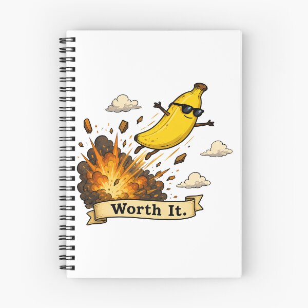 Item preview, Worth It Funny Banana Explosion Design designed and sold by MonkiFlipp.