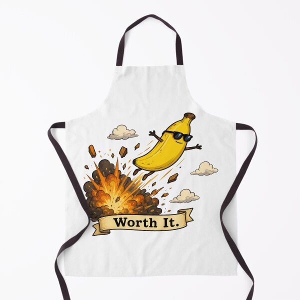 Item preview, Worth It Funny Banana Explosion Design designed and sold by MonkiFlipp.