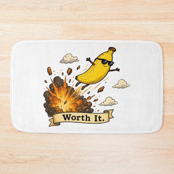 Item preview, Worth It Funny Banana Explosion Design designed and sold by MonkiFlipp.