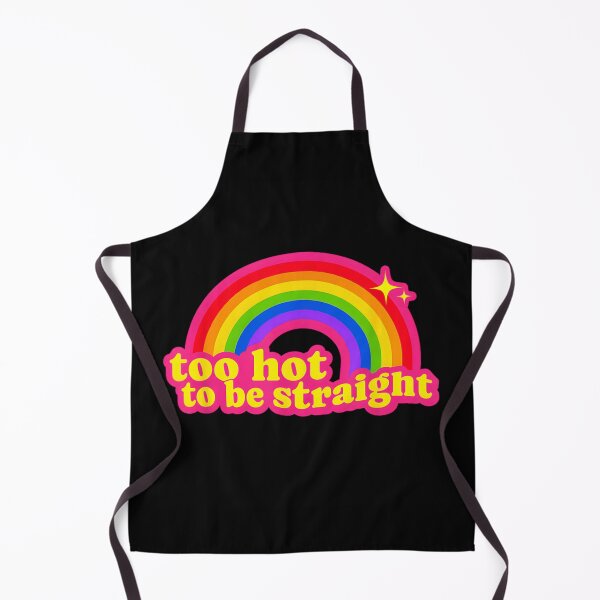 Item preview, Too Hot To Be Straight Funny Aesthetic Retro Rainbow Pride Month Design designed and sold by WilliaMaler.