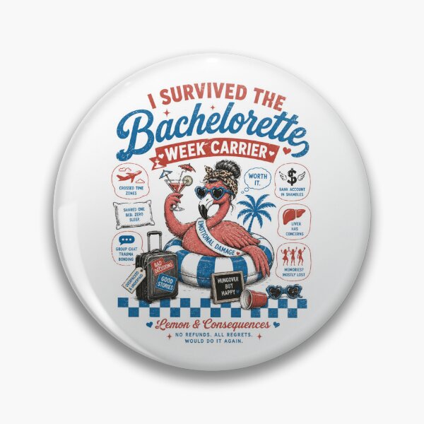 Item preview, I survived the bachelorette week carrier  designed and sold by Peerless-Prime.