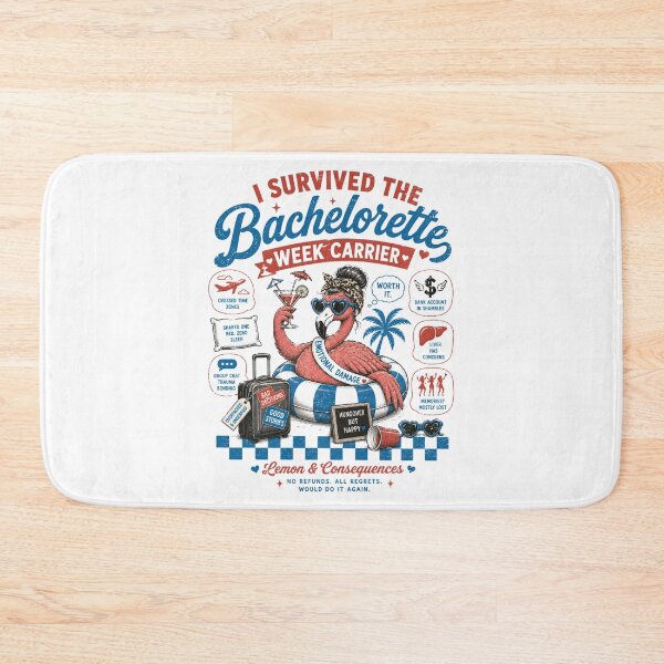 Item preview, I survived the bachelorette week carrier  designed and sold by Peerless-Prime.