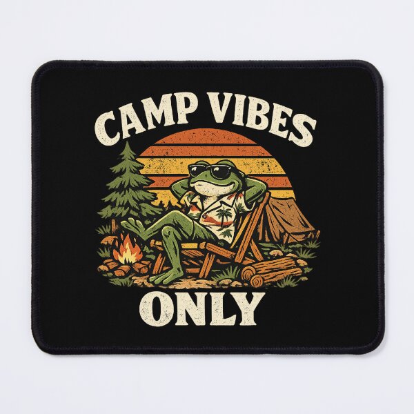 Item preview, Camp Vibes Only Frog Camping designed and sold by afr-saad.