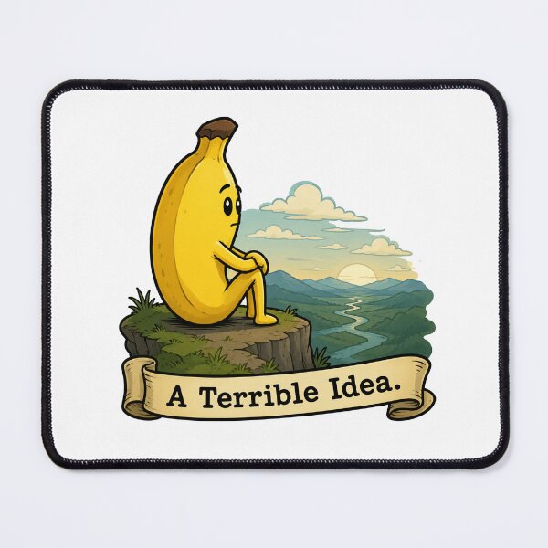 Item preview, A Terrible Idea Funny Banana Design designed and sold by MonkiFlipp.