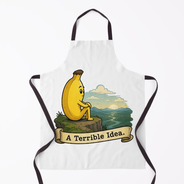 Item preview, A Terrible Idea Funny Banana Design designed and sold by MonkiFlipp.