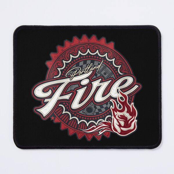 Item preview, Vintage Portland Fire Mechanical Engine Gear Flame Retro Motorbike Graphic Design designed and sold by WilliaMaler.