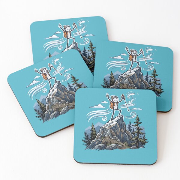 Item preview, Mountain Mood – Higher Every Day Stickman Adventure designed and sold by Chroma Dreams .