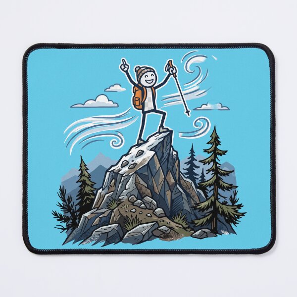 Item preview, Mountain Mood – Higher Every Day Stickman Adventure designed and sold by Chroma Dreams .