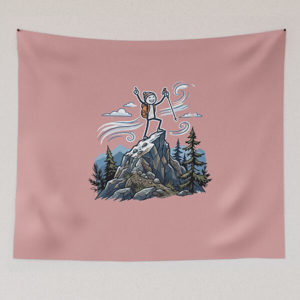 Item preview, Mountain Mood – Higher Every Day Stickman Adventure designed and sold by Chroma Dreams .