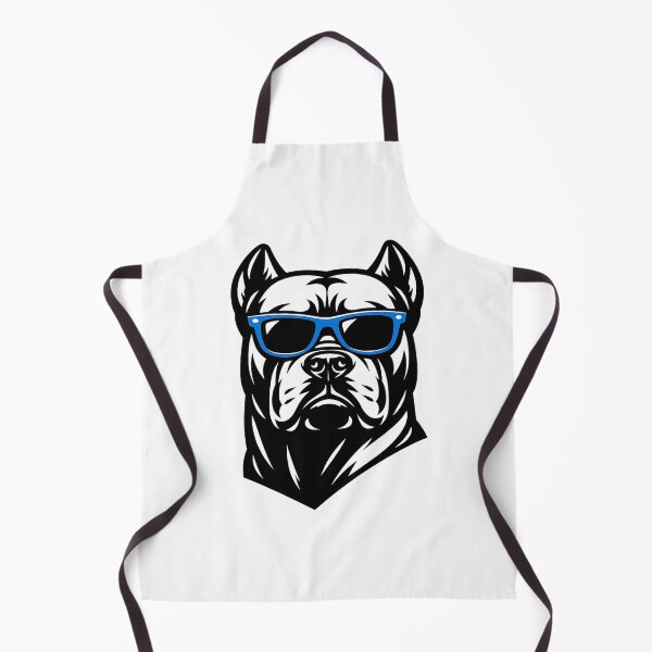 Item preview, Cool Cane Corso in Blue Sunglasses - Minimalist Black Dog Silhouette designed and sold by myforestfog.