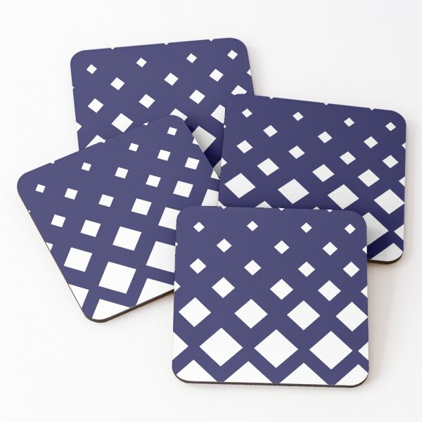 Item preview, Midnight Matrix - Blue Geometric Pattern designed and sold by WhiteMuse.