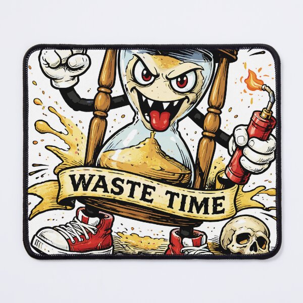 Item preview, Time Waster Hourglass T-Shirt designed and sold by Matinez Pink.