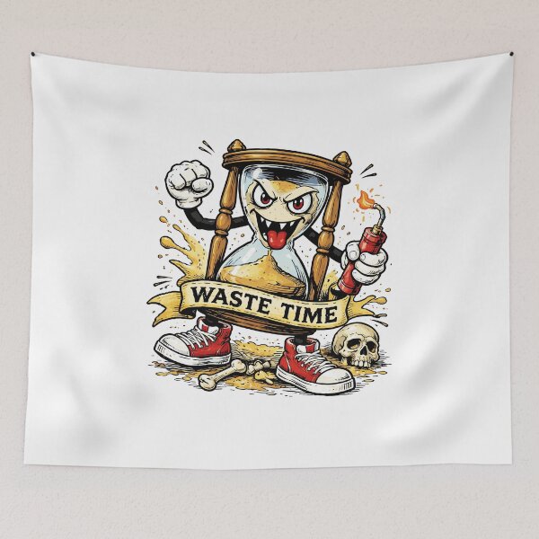 Item preview, Time Waster Hourglass T-Shirt designed and sold by Matinez Pink.