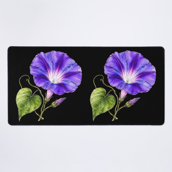 Item preview, Violet Morning Glory Illustration | Watercolor Botanical Flower Art designed and sold by ColorSplash123.