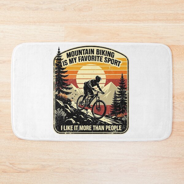Item preview, Mountain Biking Is My Favorite Sport Vintage Sunset Trail Rider Design designed and sold by DariaOltes.