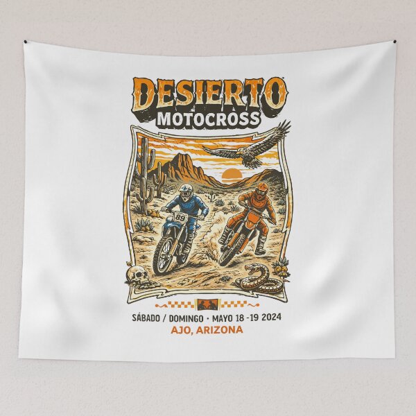 Item preview, Desert Motocross Race Poster designed and sold by Matinez Pink.