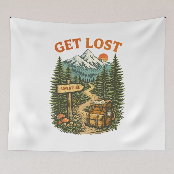 Item preview, Adventure Hiking Mountain Forest designed and sold by Matinez Pink.