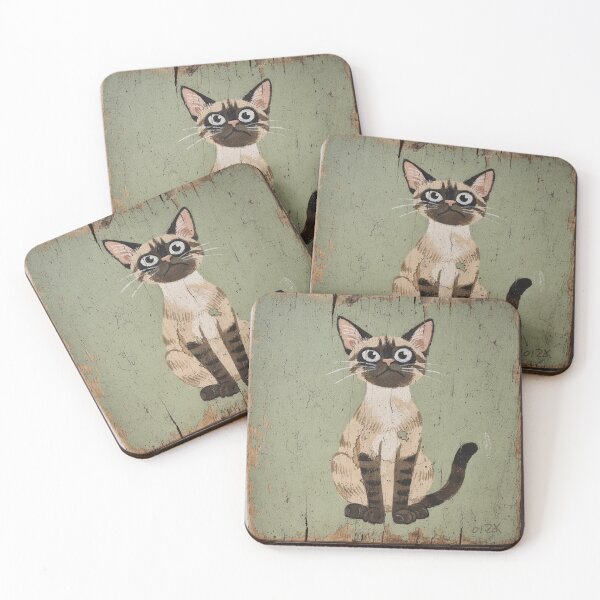 Item preview, Siamese Cat Mid-Sneeze designed and sold by PictorialWhimsy.