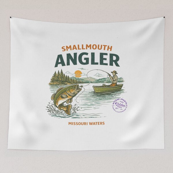 Item preview, Smallmouth Bass Fishing T-Shirt designed and sold by Matinez Pink.