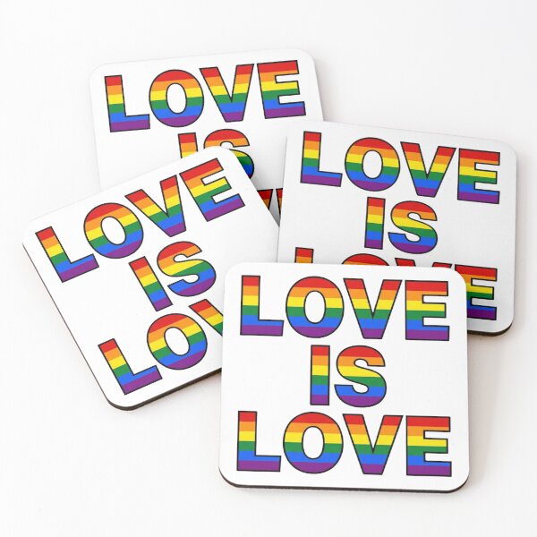 Item preview, Love Is Love Rainbow Pride Slogan Graphic designed and sold by Numair  Baig.