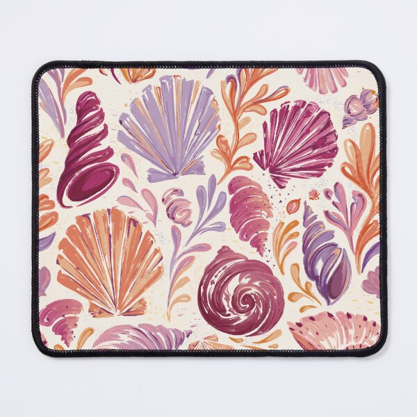 Item preview, Pastel Seashell Pattern | Coastal Shell Print | Beachy Ocean Aesthetic Seamless Design designed and sold by MonNoir.