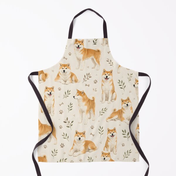 Item preview, Shiba Inu Botanical Pattern – Cute Dog Lover Seamless Design designed and sold by blankTeeShirt.