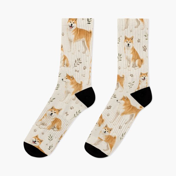 Item preview, Shiba Inu Botanical Pattern – Cute Dog Lover Seamless Design designed and sold by blankTeeShirt.