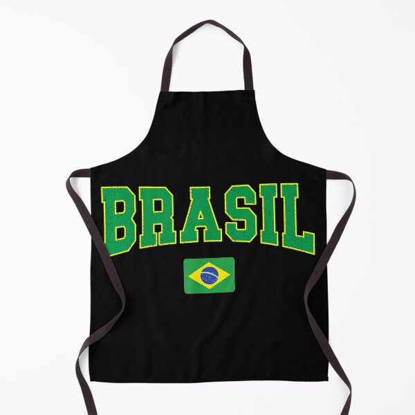 Item preview, Brasil Flag Athletic Distressed Vintage Soccer Typography Sports Graphic Art designed and sold by DienesAngele.