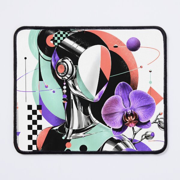 Item preview, Abstract Cyber Orchid Woman designed and sold by Craft Design Alchemy.
