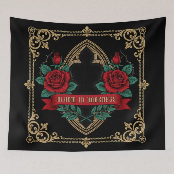 Item preview, Gothic Rose Shirt Bloom In Darkness Dark Romance Floral Tee Chateaucore Gothic Gift Unisex designed and sold by VoidPixelAU.