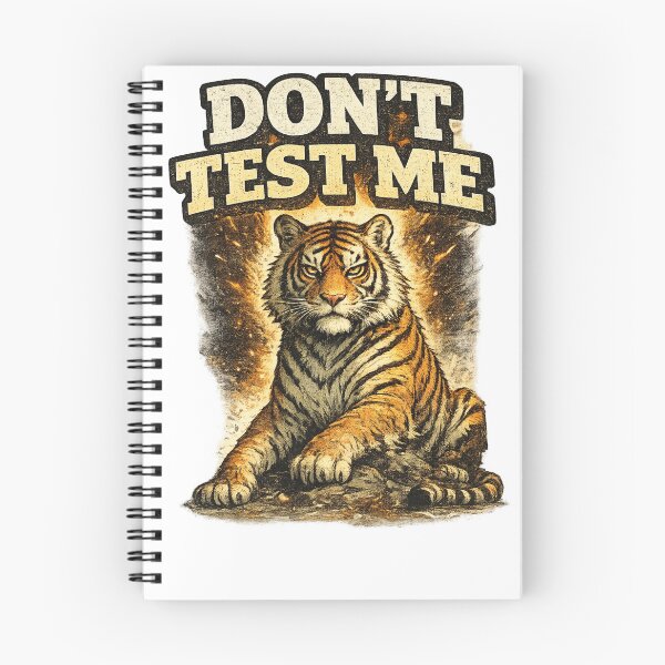 Item preview, Dont Test Me Fierce Tiger Fire Art – Bold Confidence Attitude Humor | Strong Personality Gift designed and sold by irfanshikh.