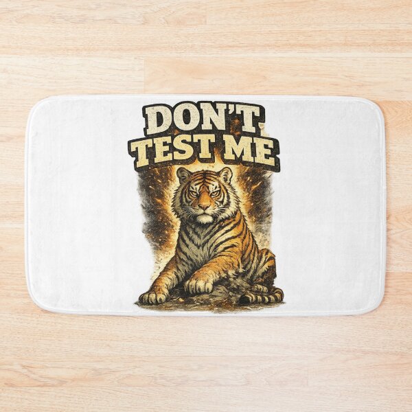 Item preview, Dont Test Me Fierce Tiger Fire Art – Bold Confidence Attitude Humor | Strong Personality Gift designed and sold by irfanshikh.