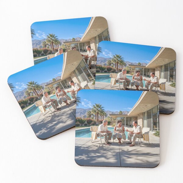 Aperçu de l'œuvre Sinatra Bennett Fitzgerald Pool Side Palm Springs créée et vendue par Home Decor Art.