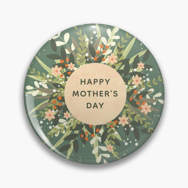 Item preview, Peach Green Boho Floral Wreath Mother's Day Card designed and sold by GlueGunEnergy.