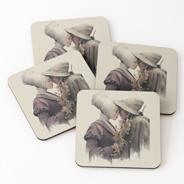 Item preview, Minimalist Contrast Embrace Vintage Etching Portrait Illustration designed and sold by MiratiZema.