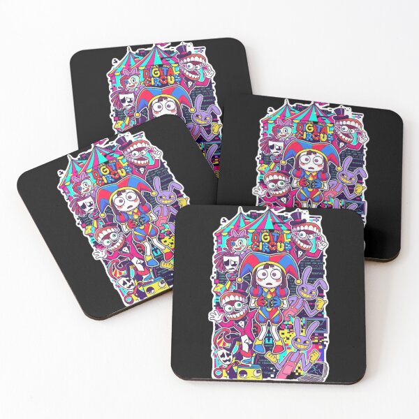Item preview, The Amazing Digital Circus Fanart - Colorful Retro Glitch Sticker . designed and sold by  TrendForge.