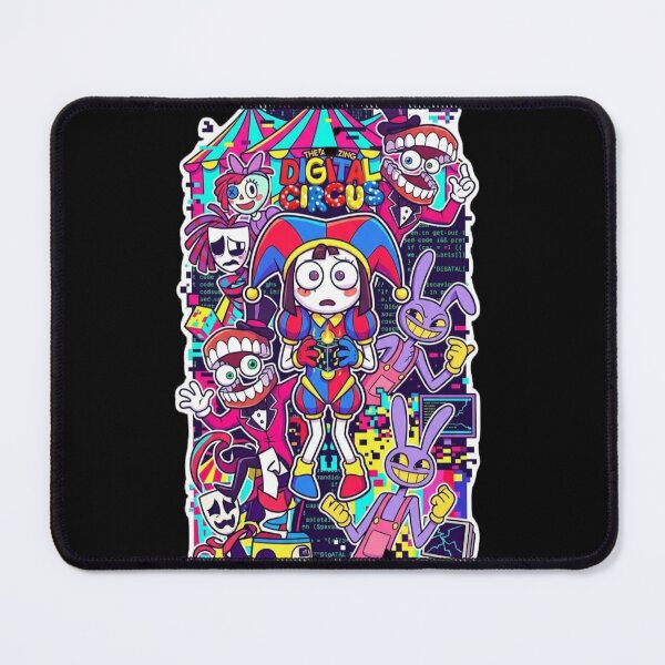 Item preview, The Amazing Digital Circus Fanart - Colorful Retro Glitch Sticker . designed and sold by BreedCraft Studio.