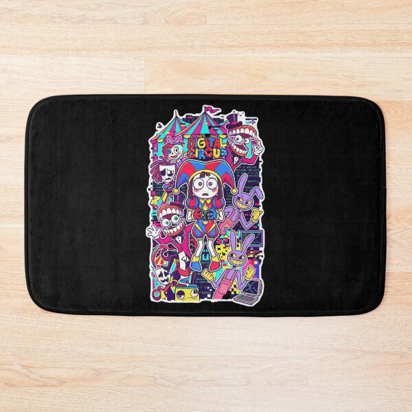 Item preview, The Amazing Digital Circus Fanart - Colorful Retro Glitch Sticker . designed and sold by  BreedCraft Studio.