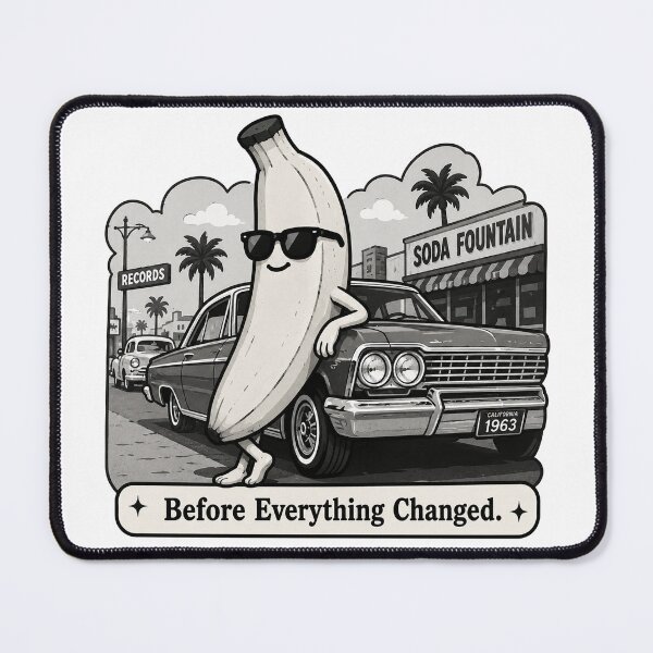 Item preview, Before Everything Changed Vintage Banana Meme Design designed and sold by MonkiFlipp.