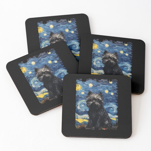 Item preview, Funny Affenpinscher Starry Night Illustration Mom Dad Kids designed and sold by rafaeltto.