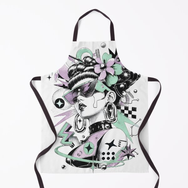 Item preview, Futuristic Floral Fashion Girl designed and sold by Craft Design Alchemy.