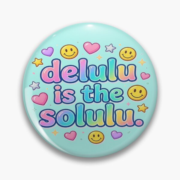 Item preview, Delulu Is The Solulu Funny Y2K Typography Design designed and sold by BookedAndDesign.