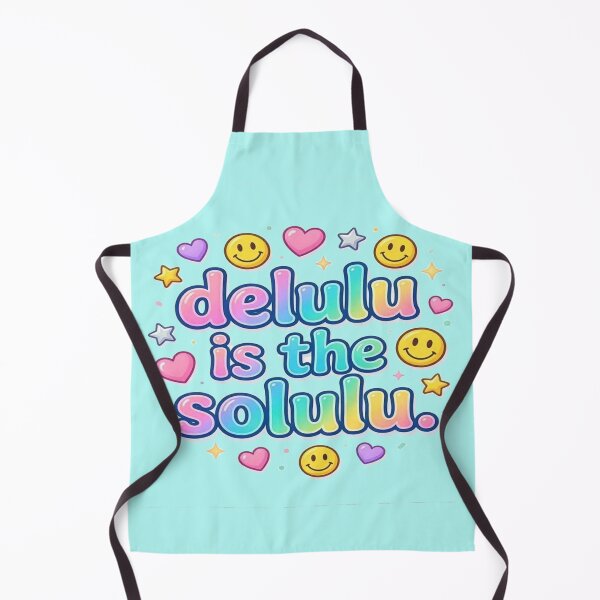 Item preview, Delulu Is The Solulu Funny Y2K Typography Design designed and sold by BookedAndDesign.