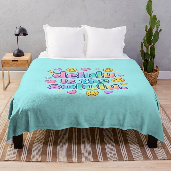 Item preview, Delulu Is The Solulu Funny Y2K Typography Design designed and sold by BookedAndDesign.