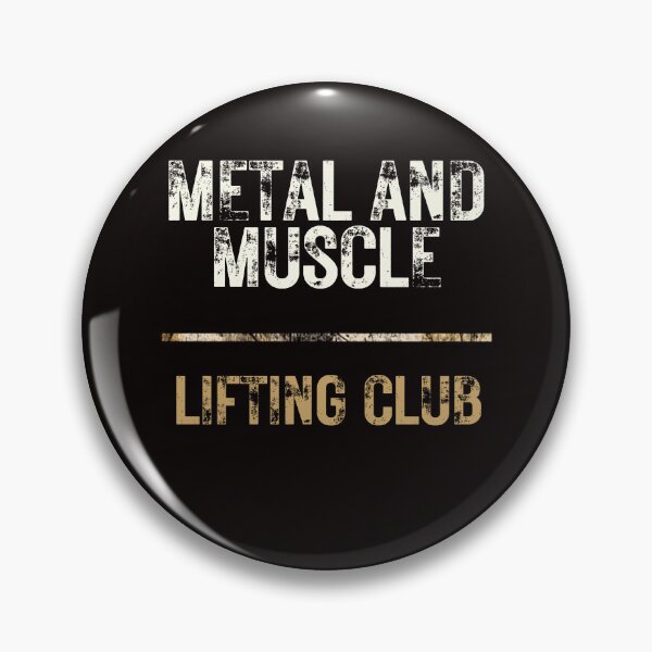 Item preview, Metal and Muscle Lifting Club Heavy Metal Gym Gift designed and sold by Concrete Crown.