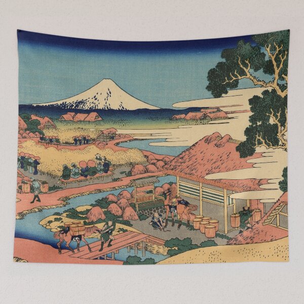 Artikelvorschau, Die Teeplantage von Katakura in Suruga-Provinz - Katsushika Hokusai entworfen und verkauft von themasters.