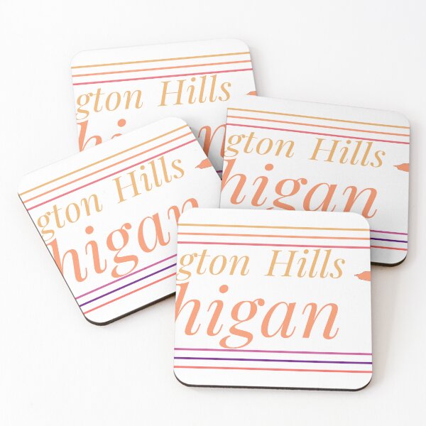 Item preview, Farmington Hills Michigan City Marked On Map designed and sold by TheIconSmith.